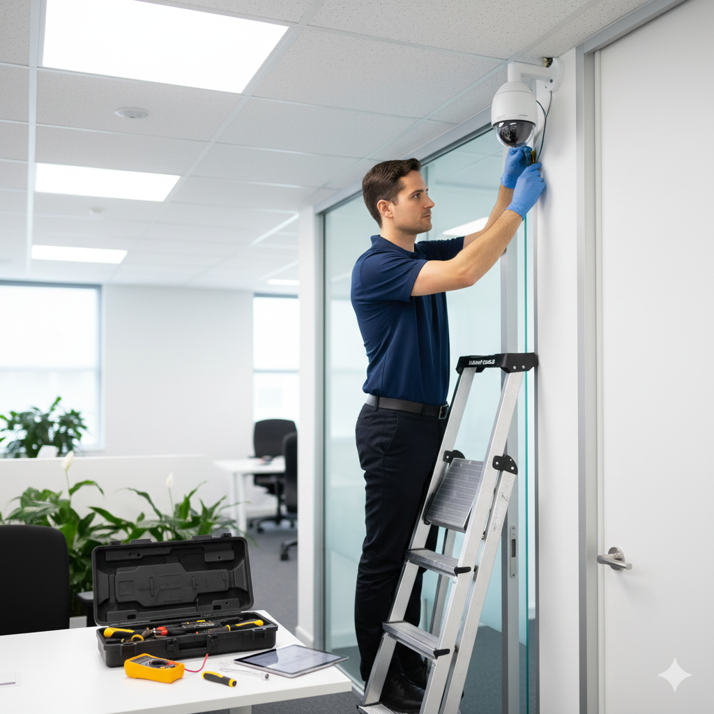 Security camera and smart doorbell installation Houston